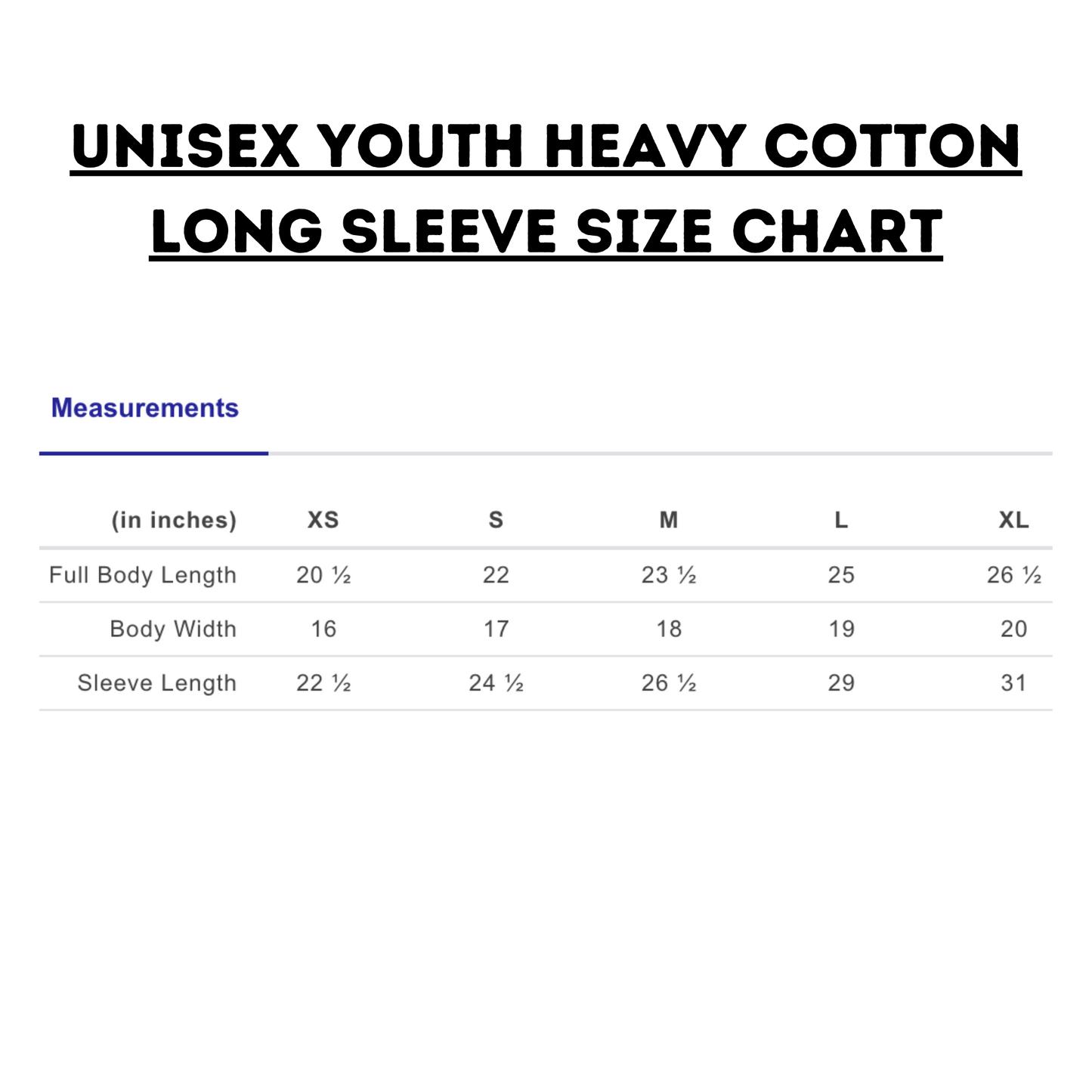 Youth Unisex Long Sleeve T-Shirt