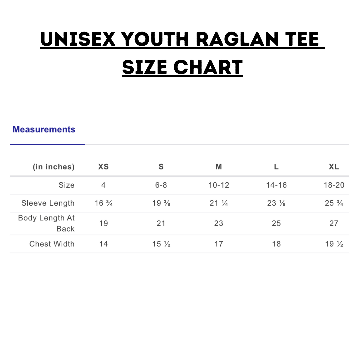 Youth Unisex Raglan Tee