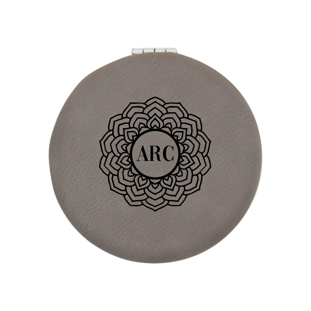 Leatherette Compact Mirrors