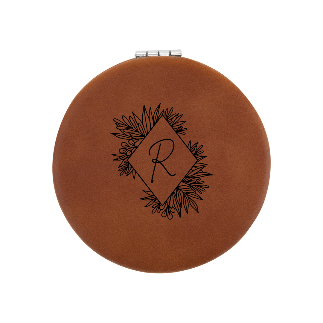Leatherette Compact Mirrors