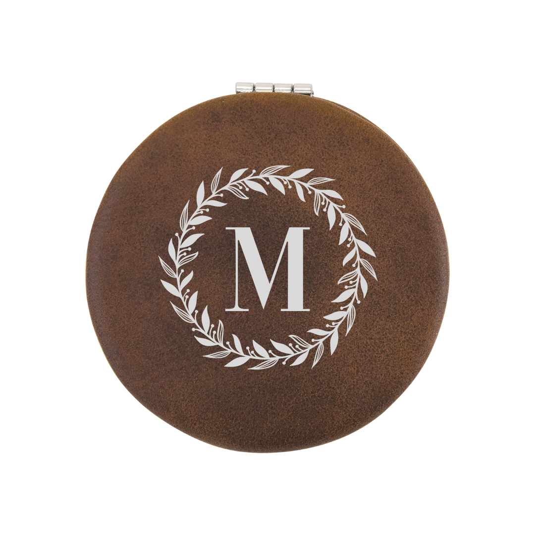 Leatherette Compact Mirrors