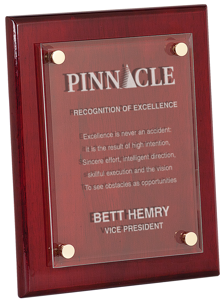 Piano Finish Floating Acrylic Plaques
