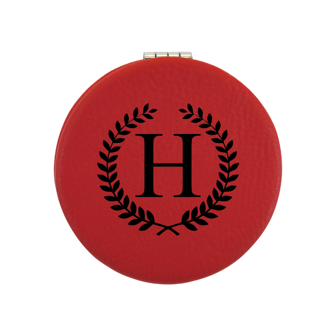 Leatherette Compact Mirrors
