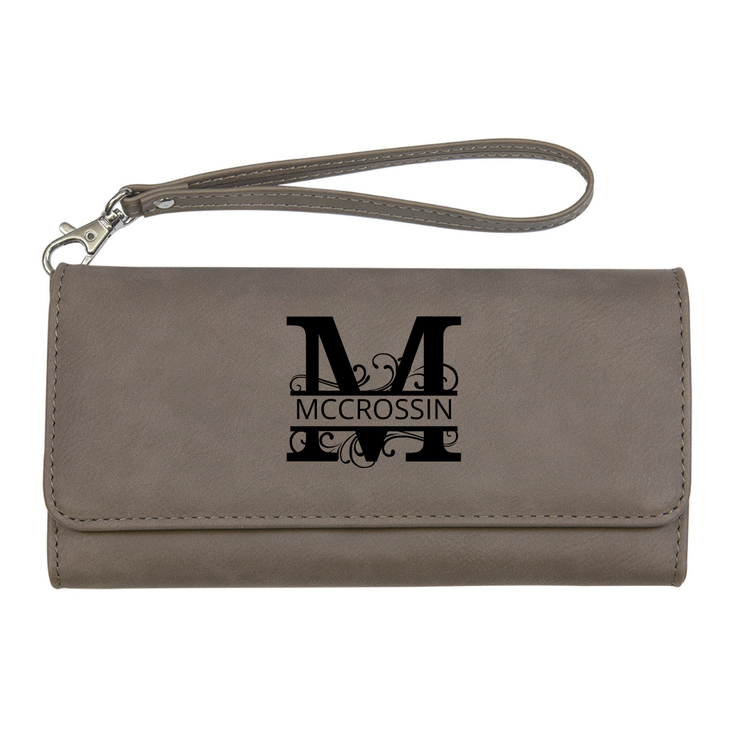 Leatherette Wallets With Strap