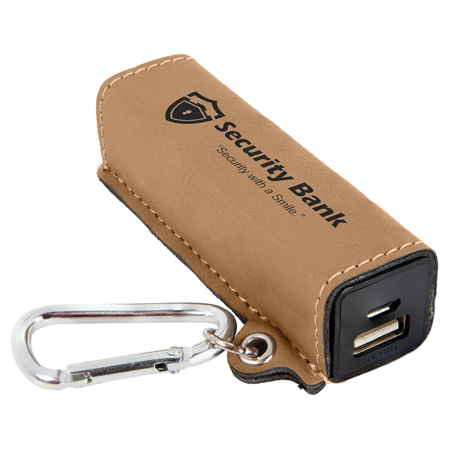 Leatherette Power Bank Keychains
