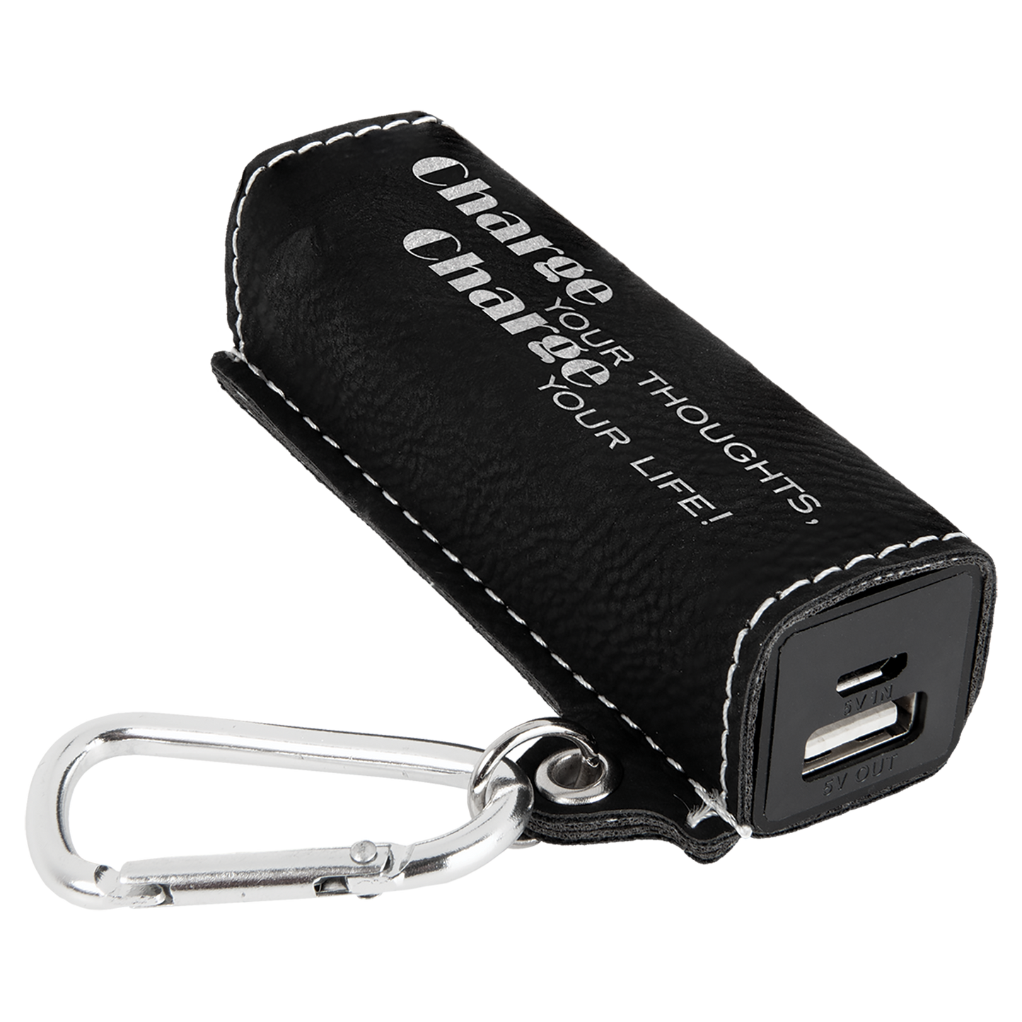 Leatherette Power Bank Keychains