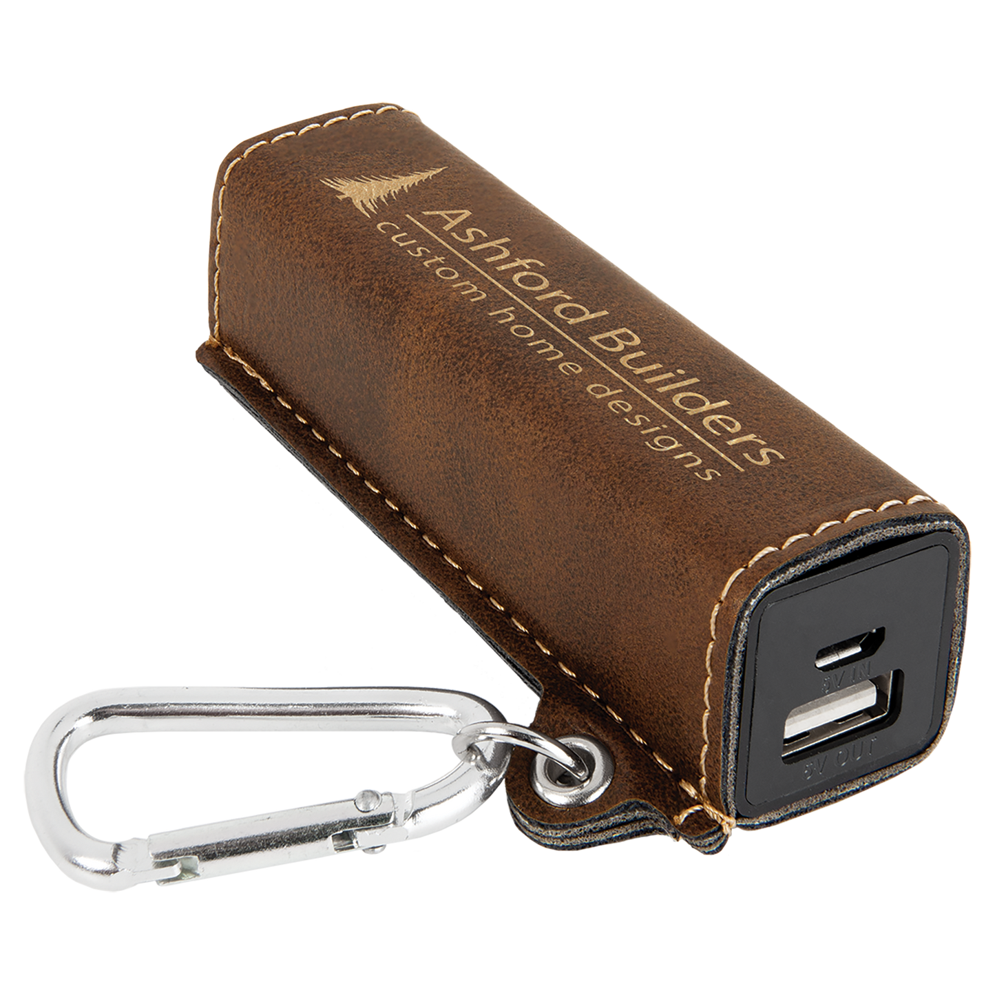 Leatherette Power Bank Keychains
