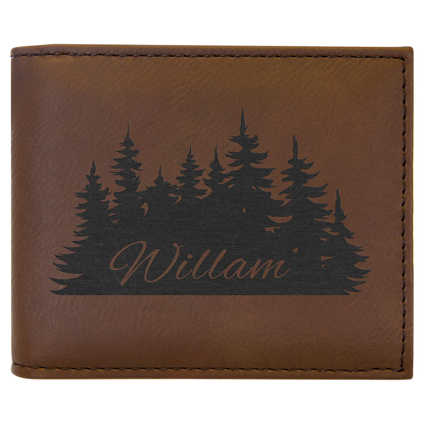 Bifold Leatherette Wallet W/ ID Flip