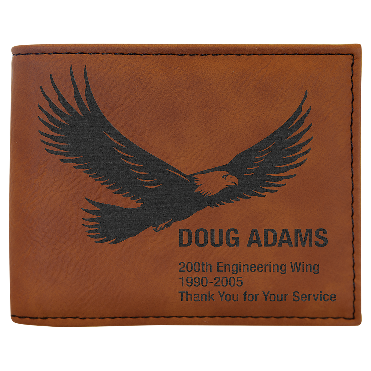 Bifold Leatherette Wallet W/ ID Flip