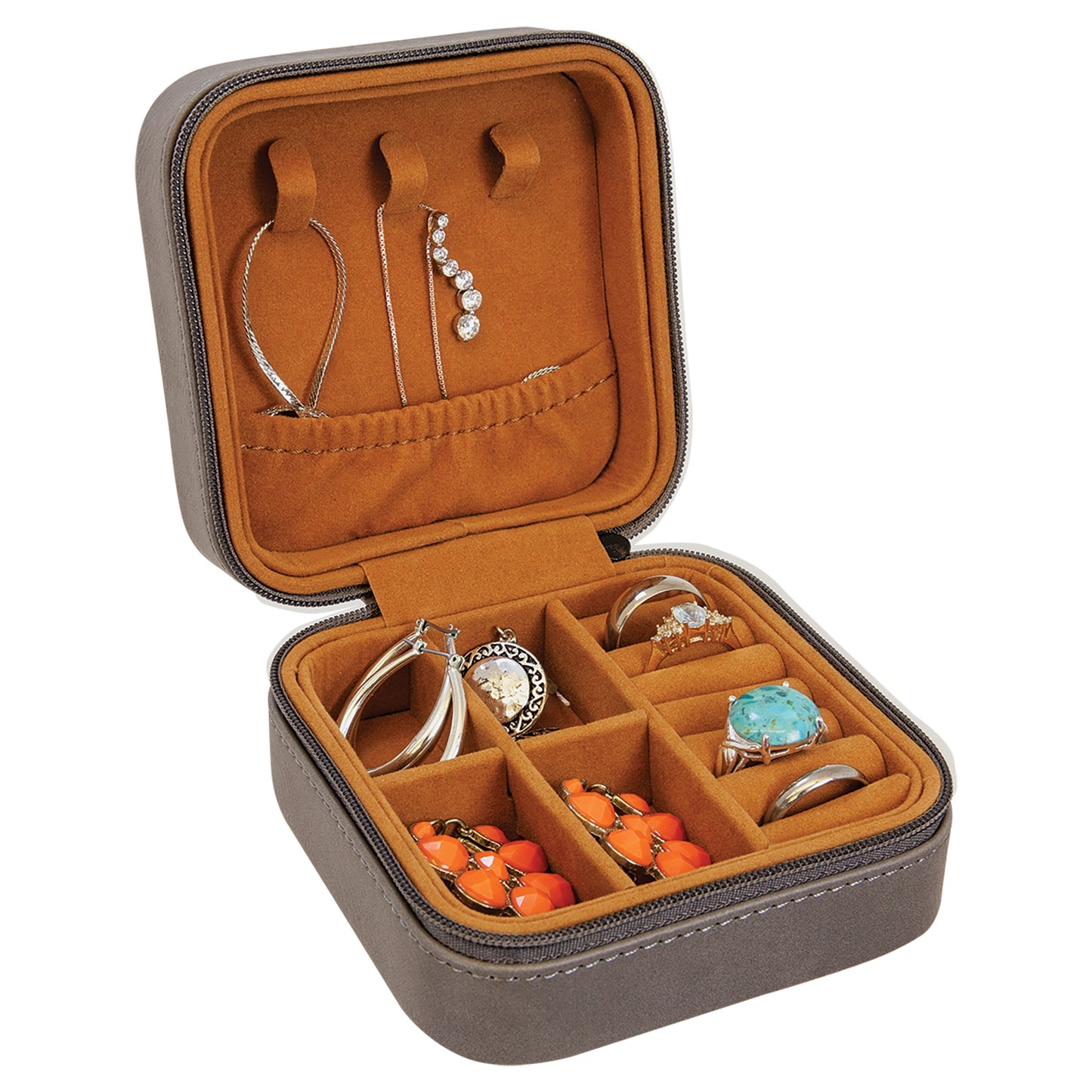 Leatherette Travel Jewelry Box