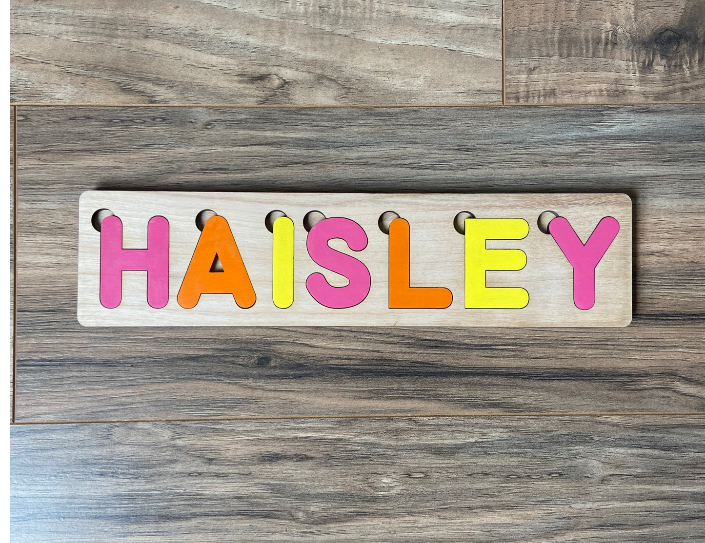 Custom Wooden Name Puzzle