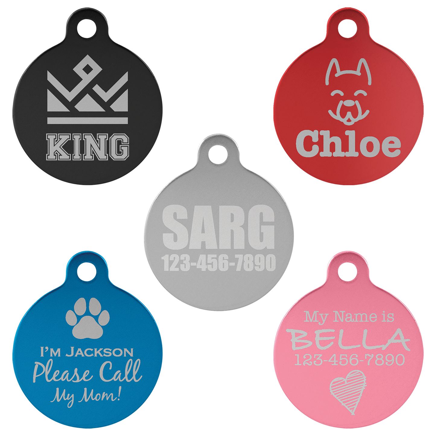 Circle Pet Tags