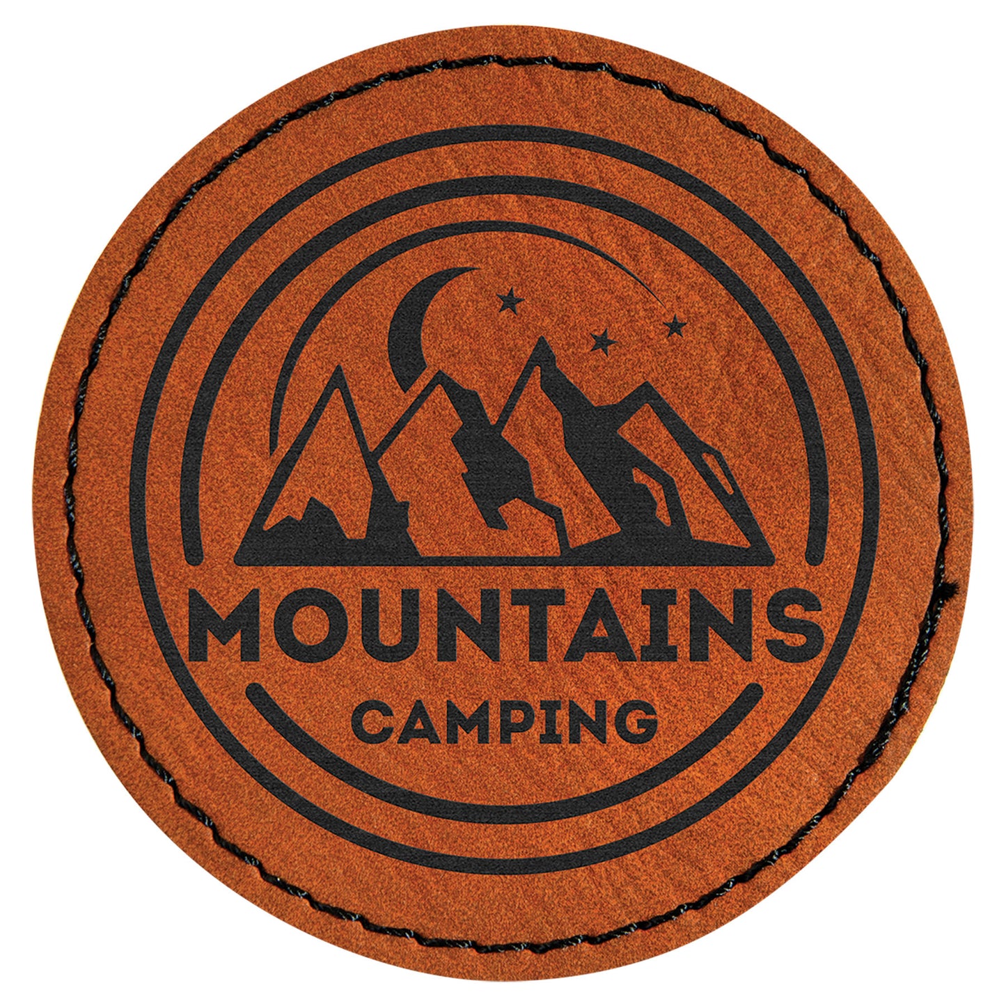 Custom Round Leatherette Patches