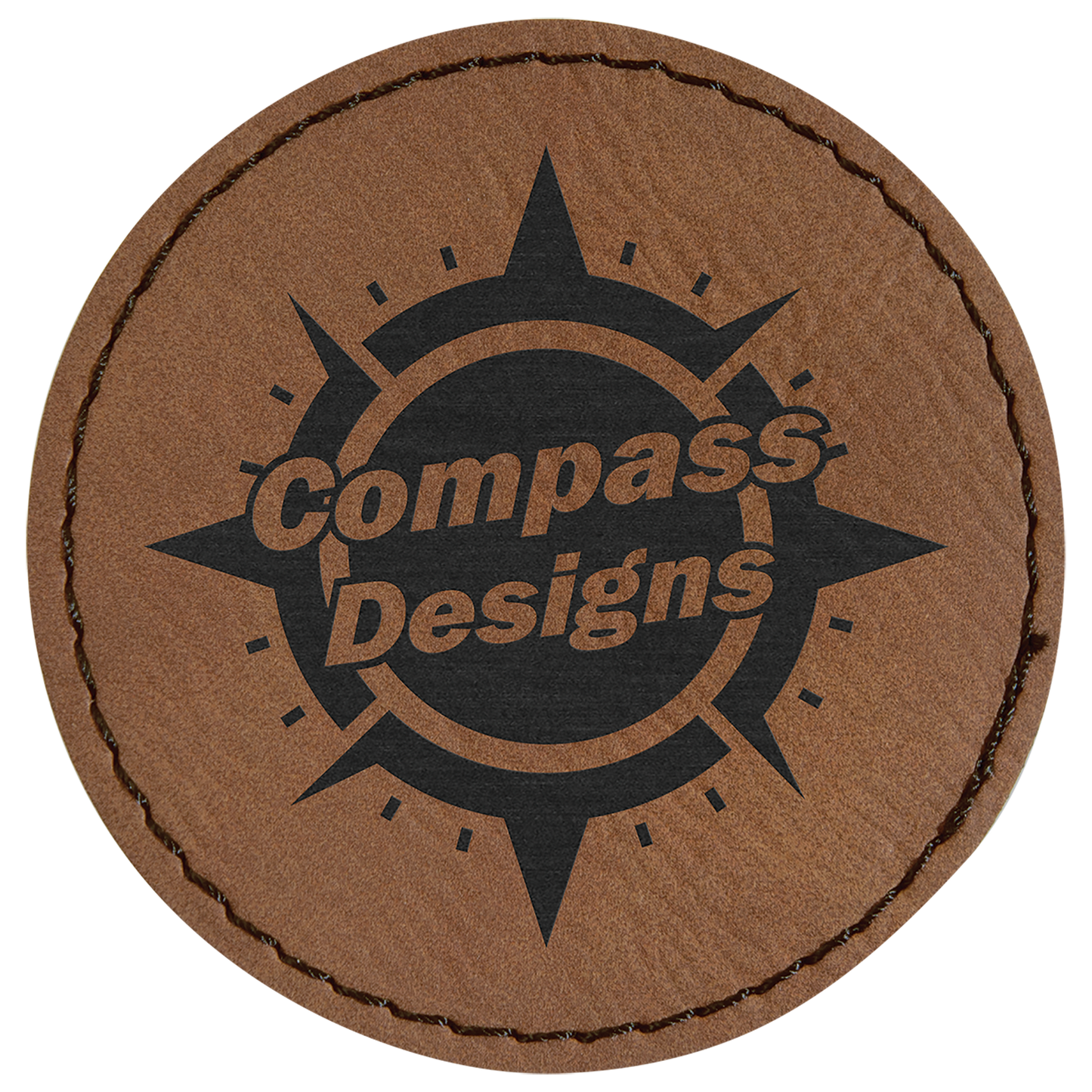 Custom Round Leatherette Patches