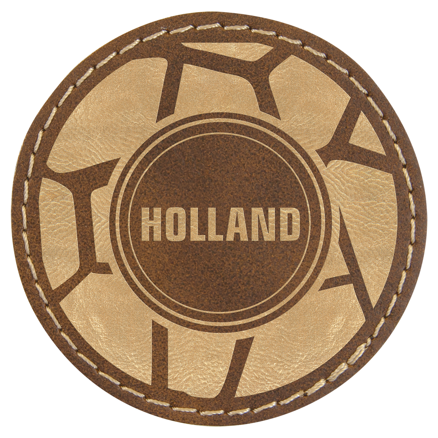 Custom Round Leatherette Patches