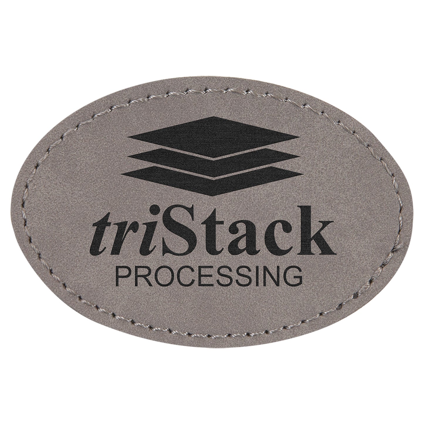 Custom Oval Leatherette Patches