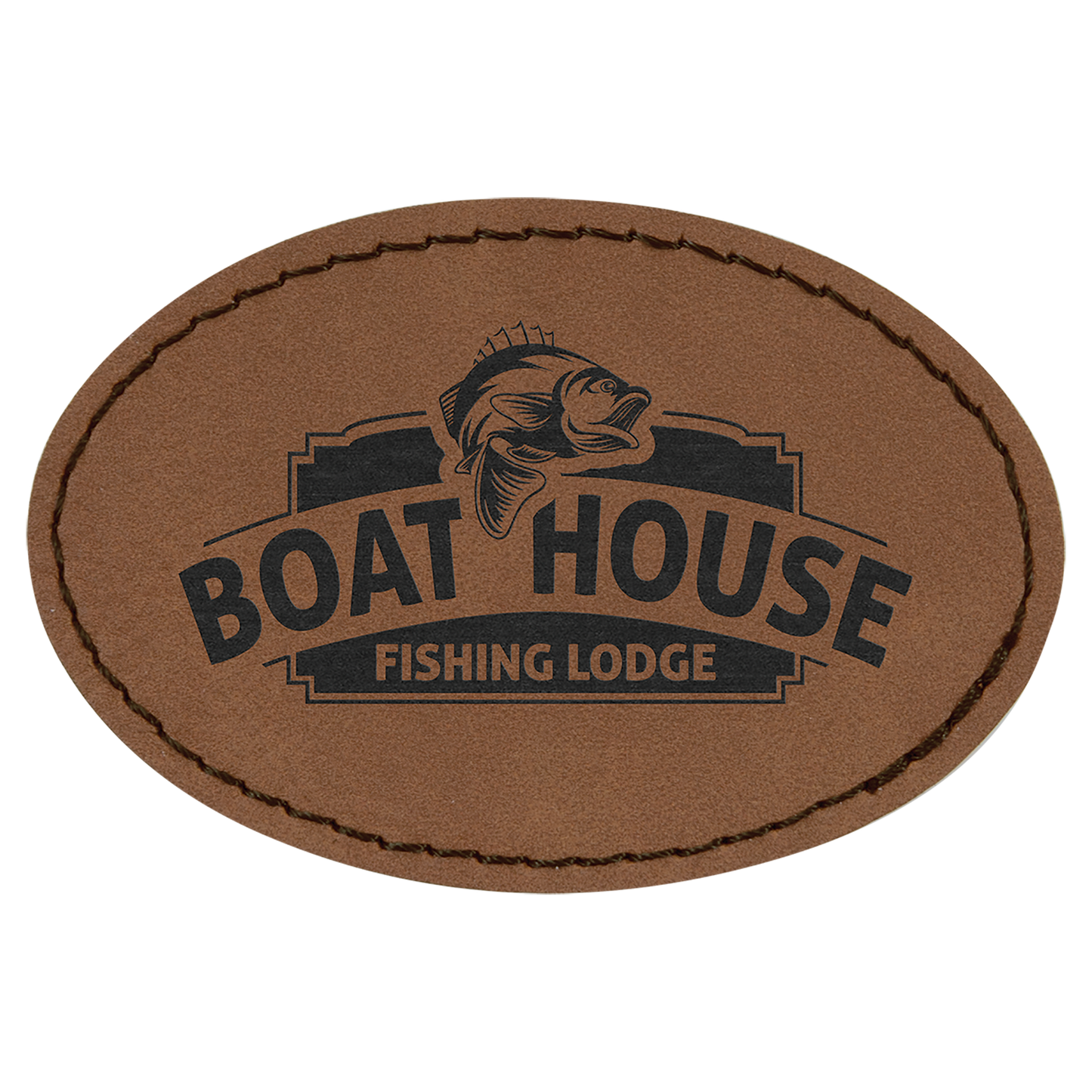 Custom Oval Leatherette Patches