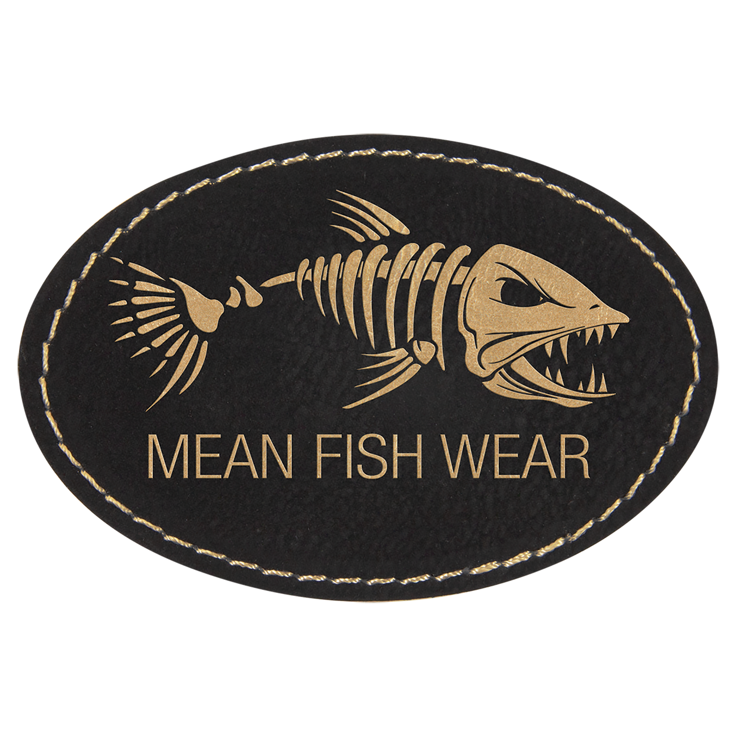 Custom Oval Leatherette Patches