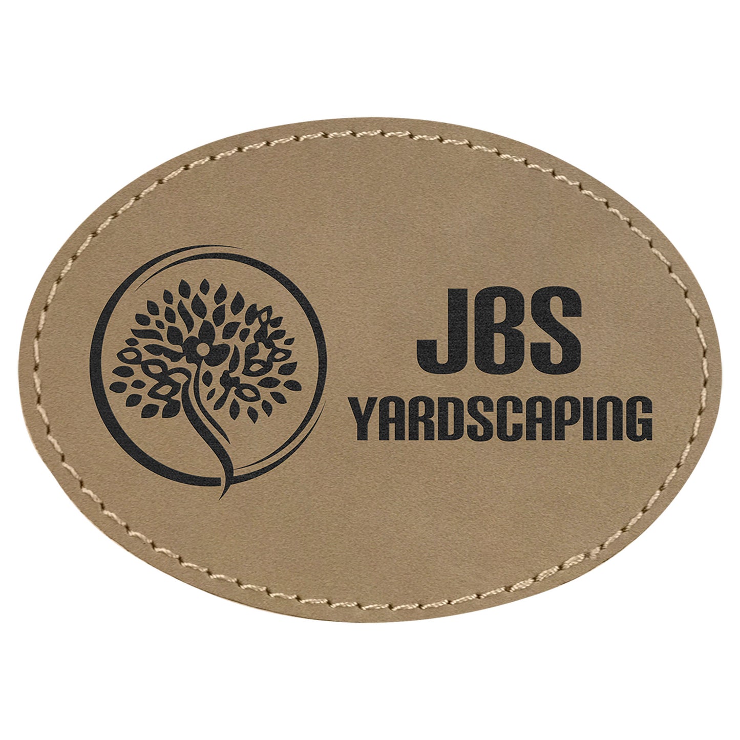 Custom Oval Leatherette Patches