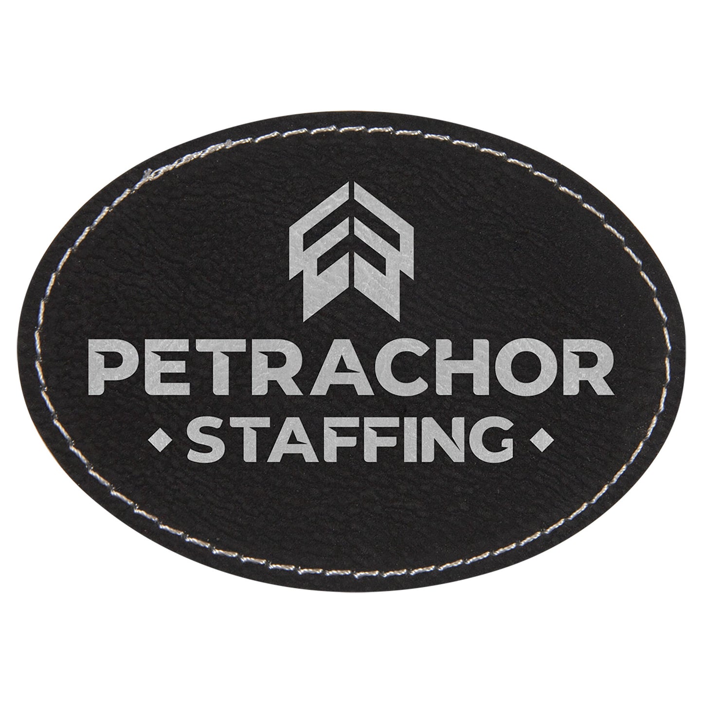 Custom Oval Leatherette Patches