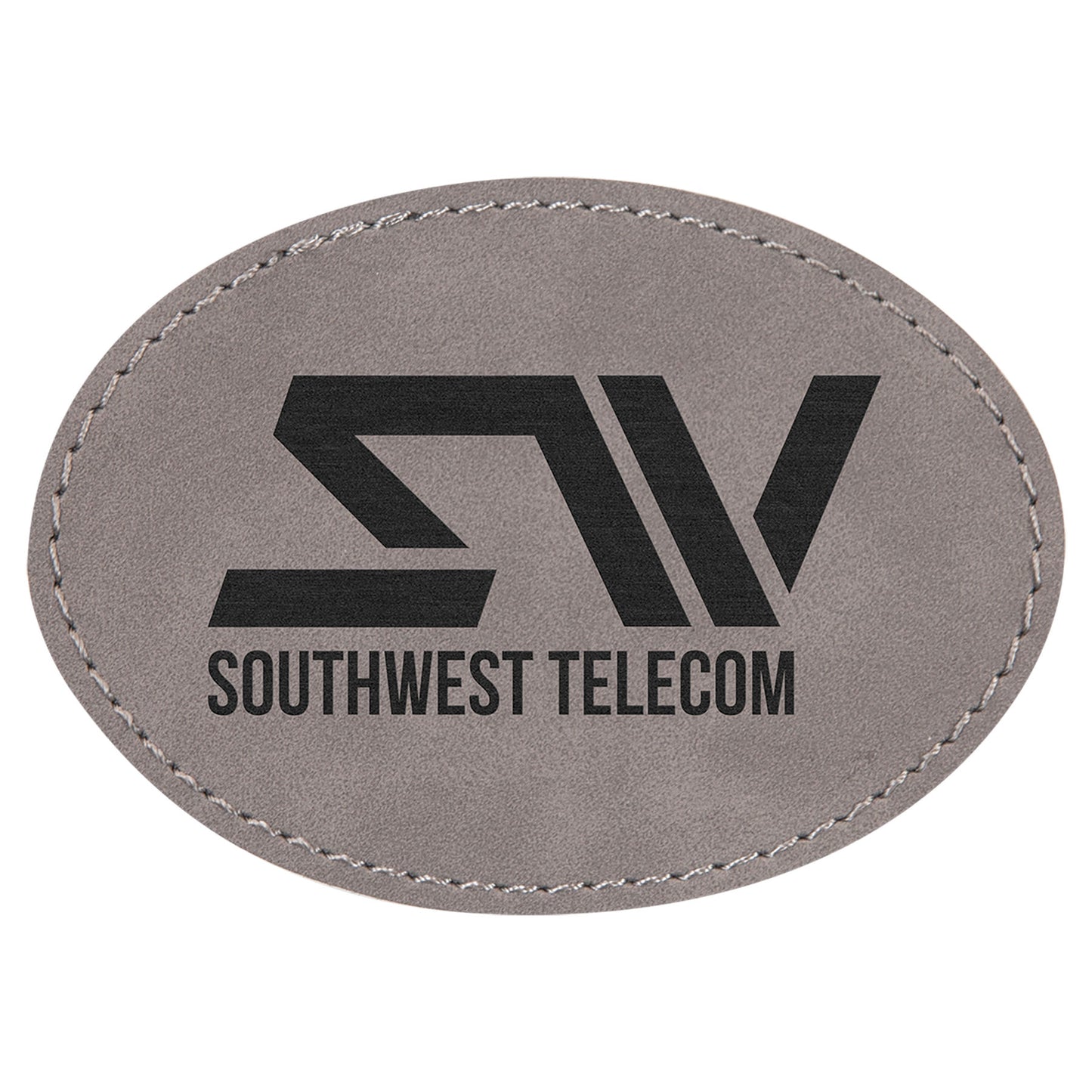 Custom Oval Leatherette Patches