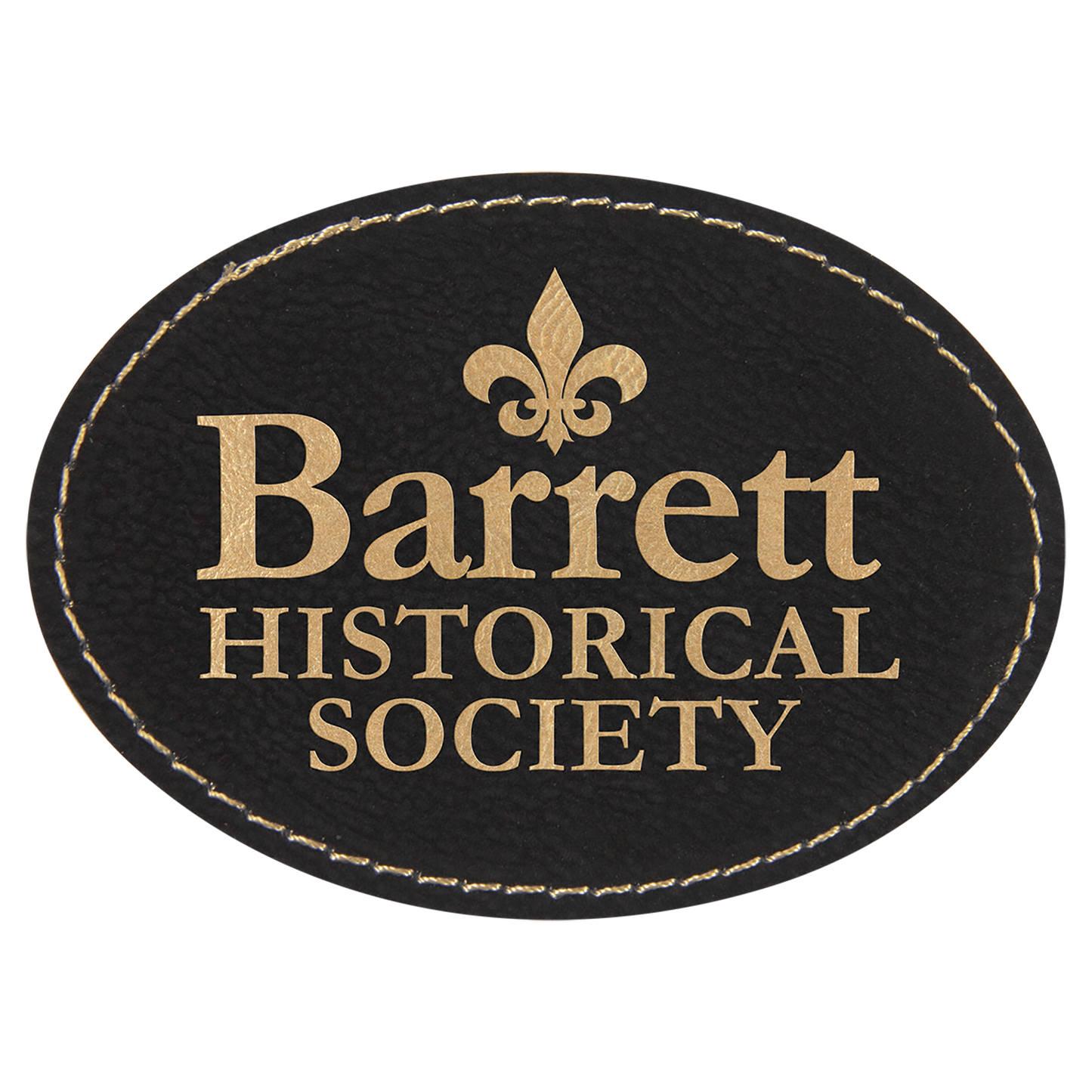 Custom Oval Leatherette Patches