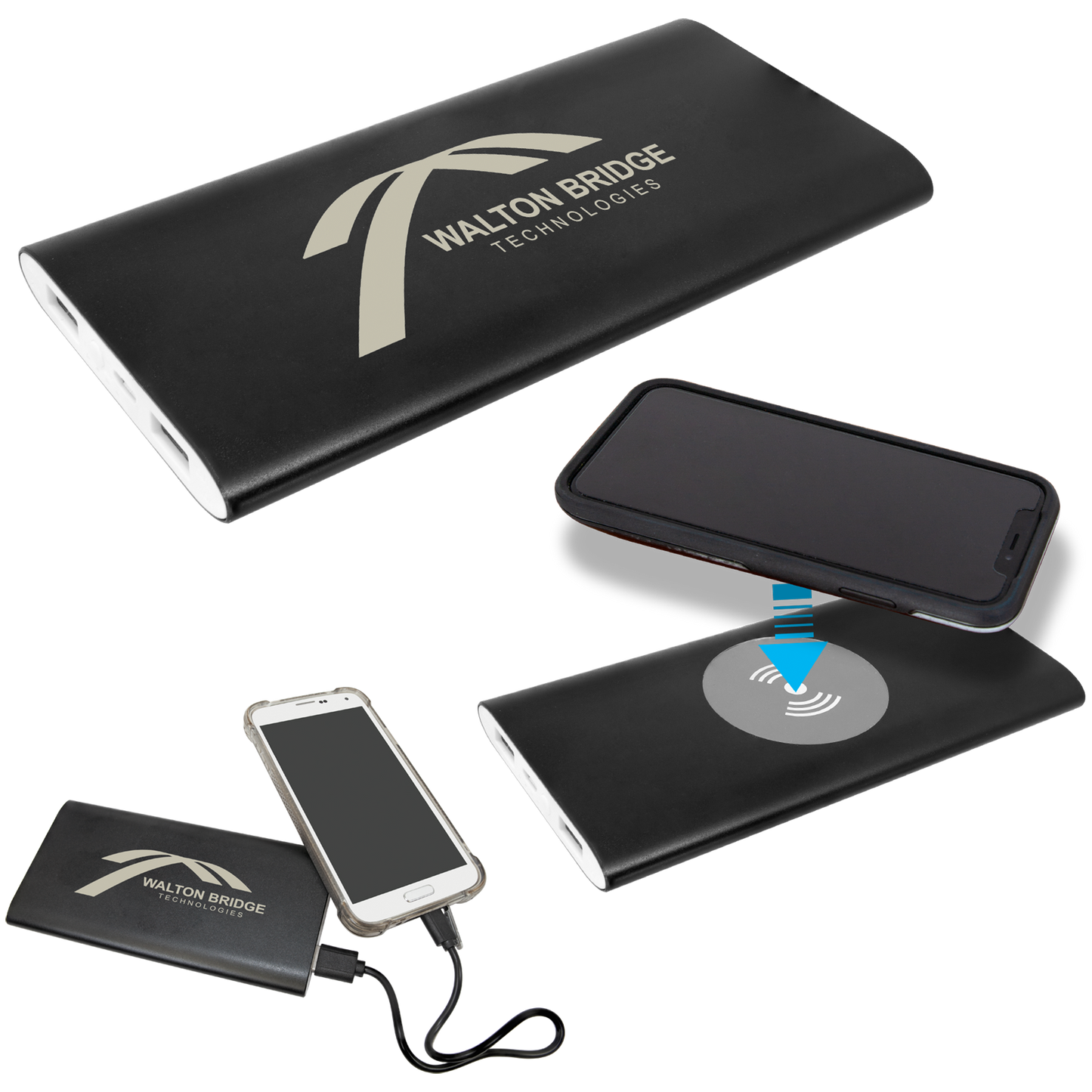 8000 MAH Power Bank & Wireless Charger