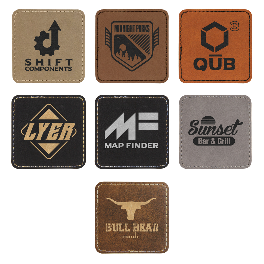 Custom Round Leatherette Patches