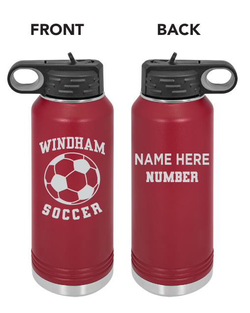 WHS Soccer Custom Water Bottles