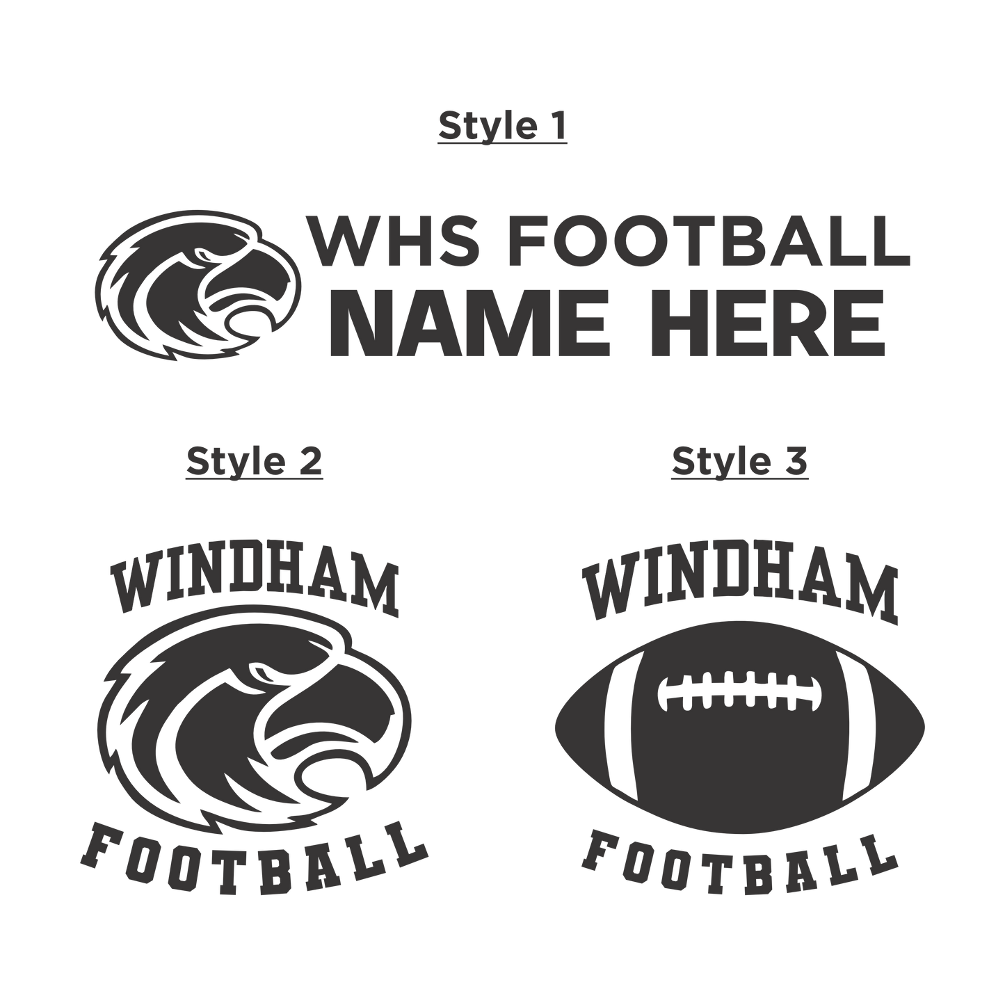 WHS Football Custom Water Bottles