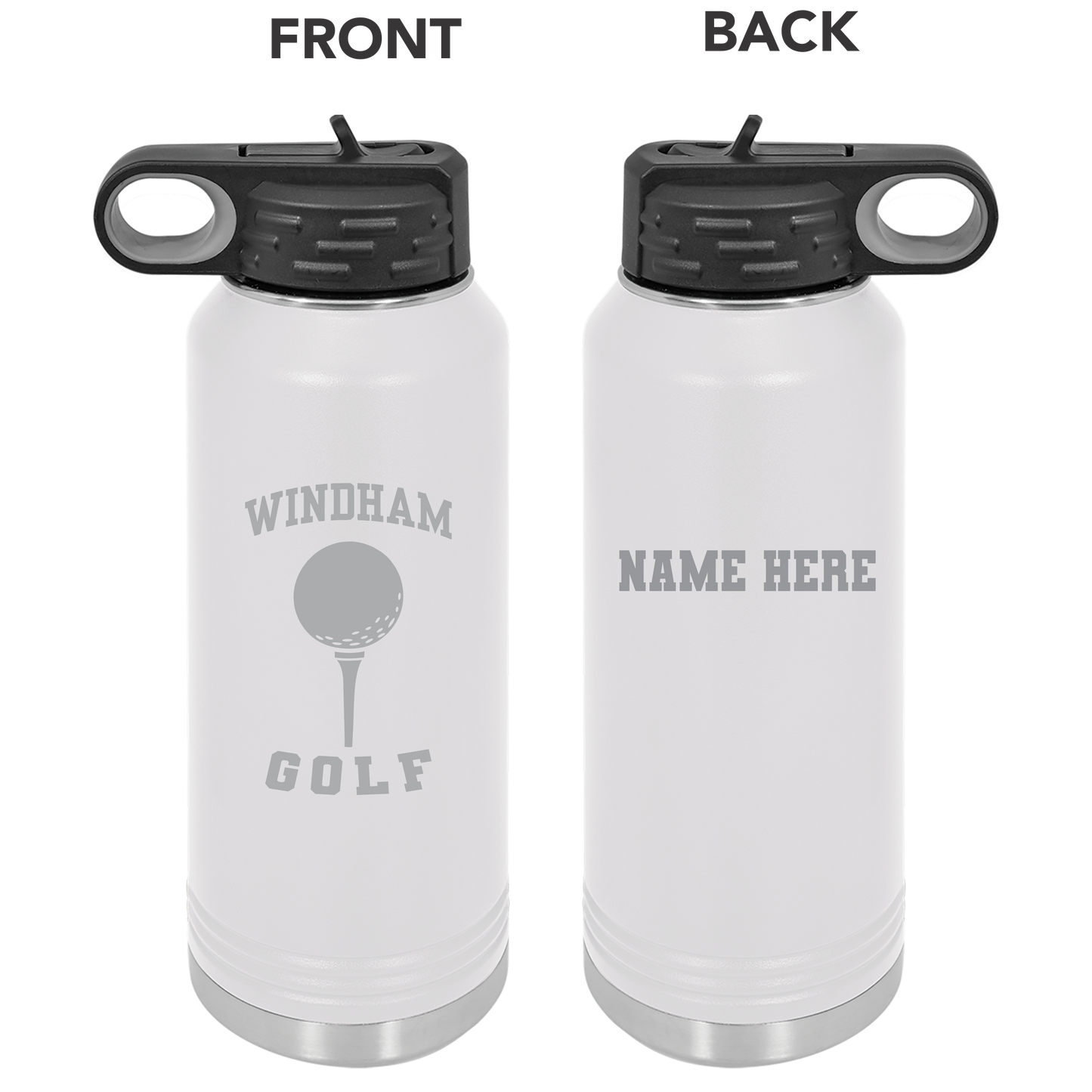 WHS Golf Custom Water Bottles