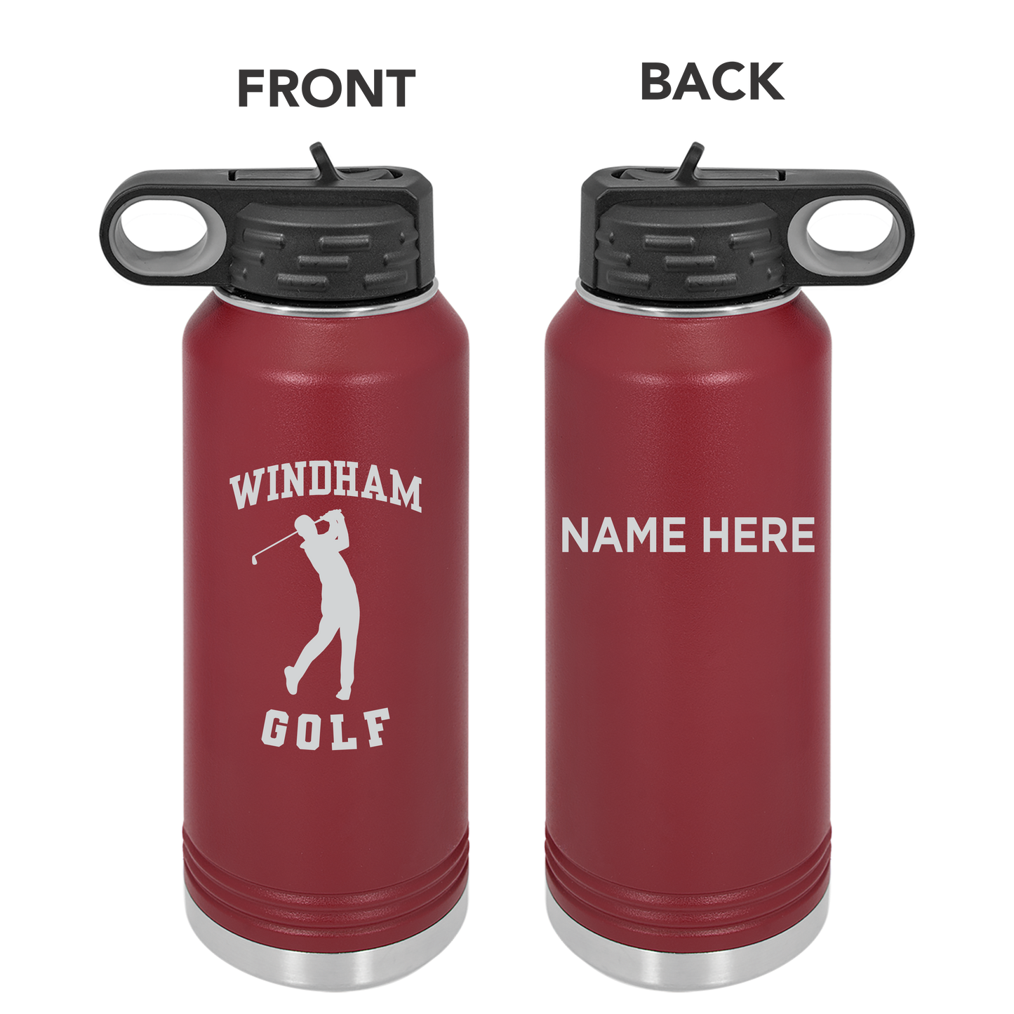 WHS Golf Custom Water Bottles