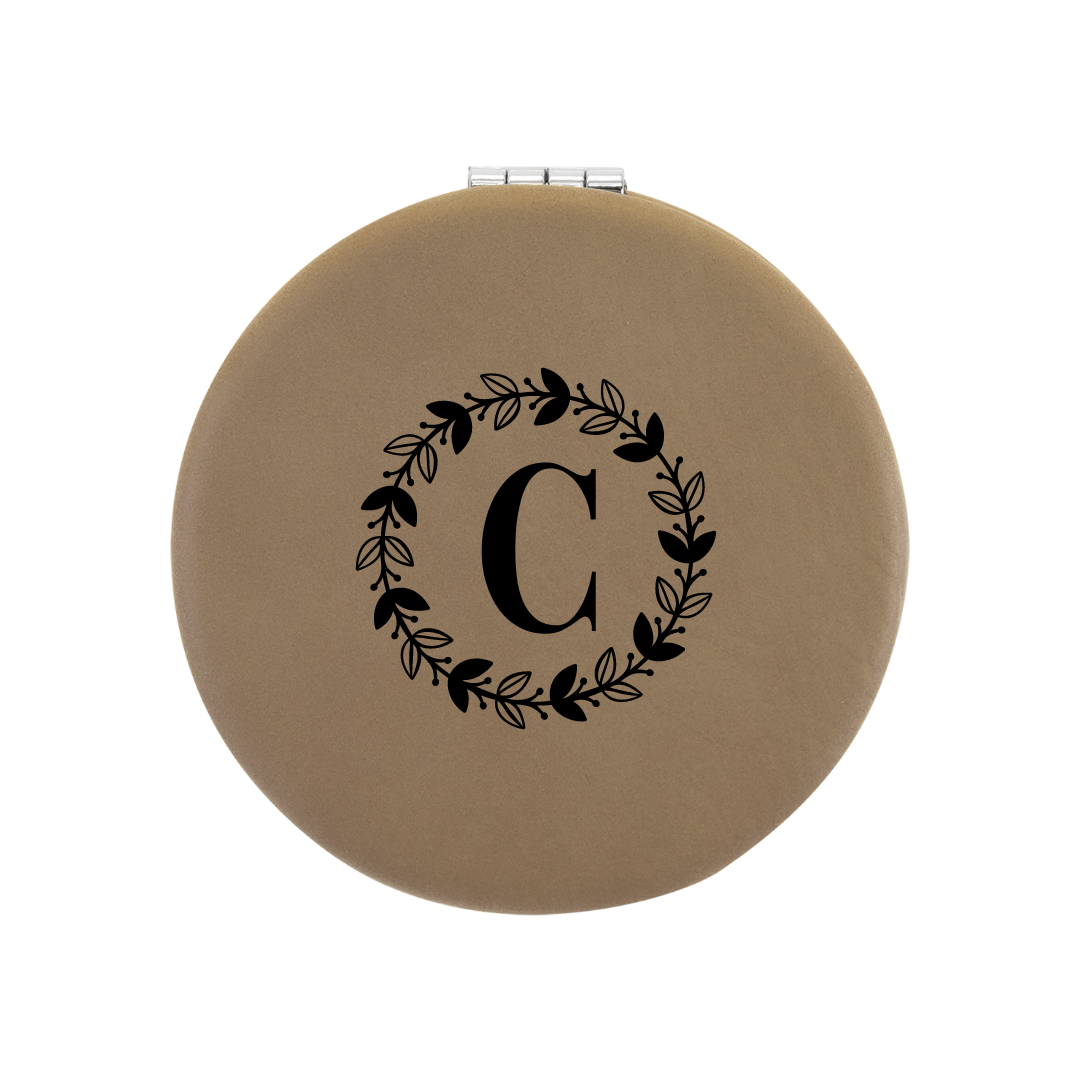 Leatherette Compact Mirrors