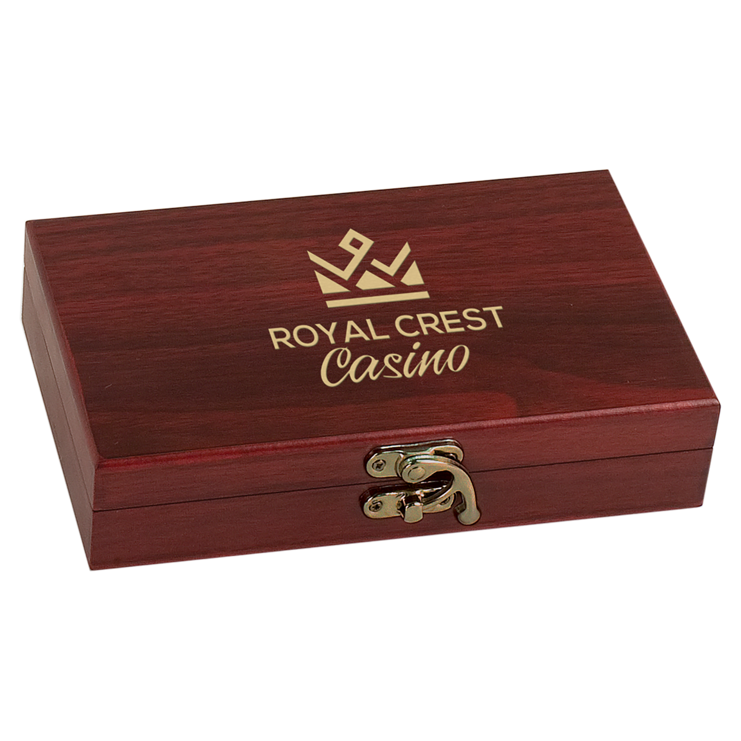 Rosewood Finish Card/Dice Set