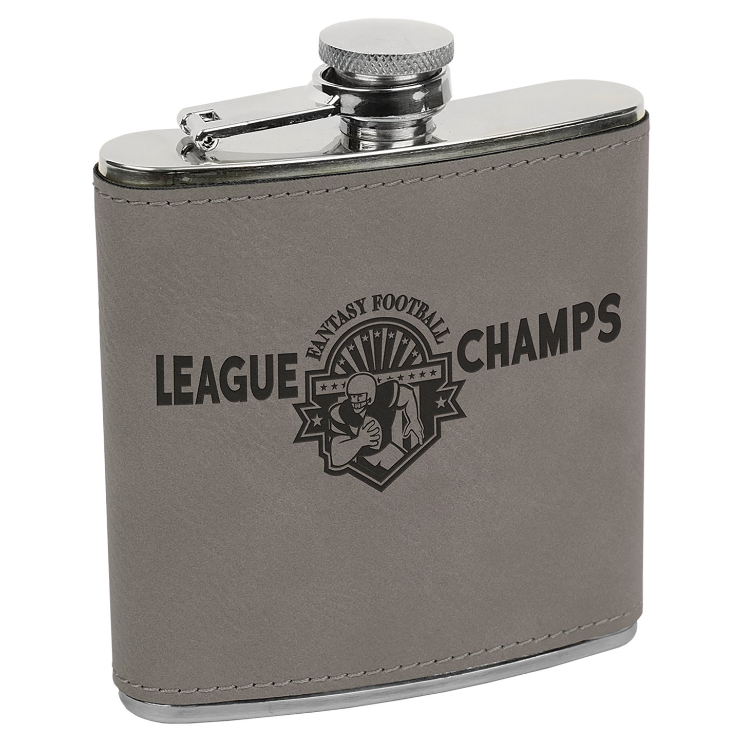 6oz Leatherette Flasks