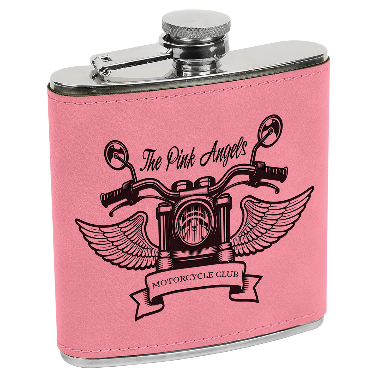 6oz Leatherette Flasks