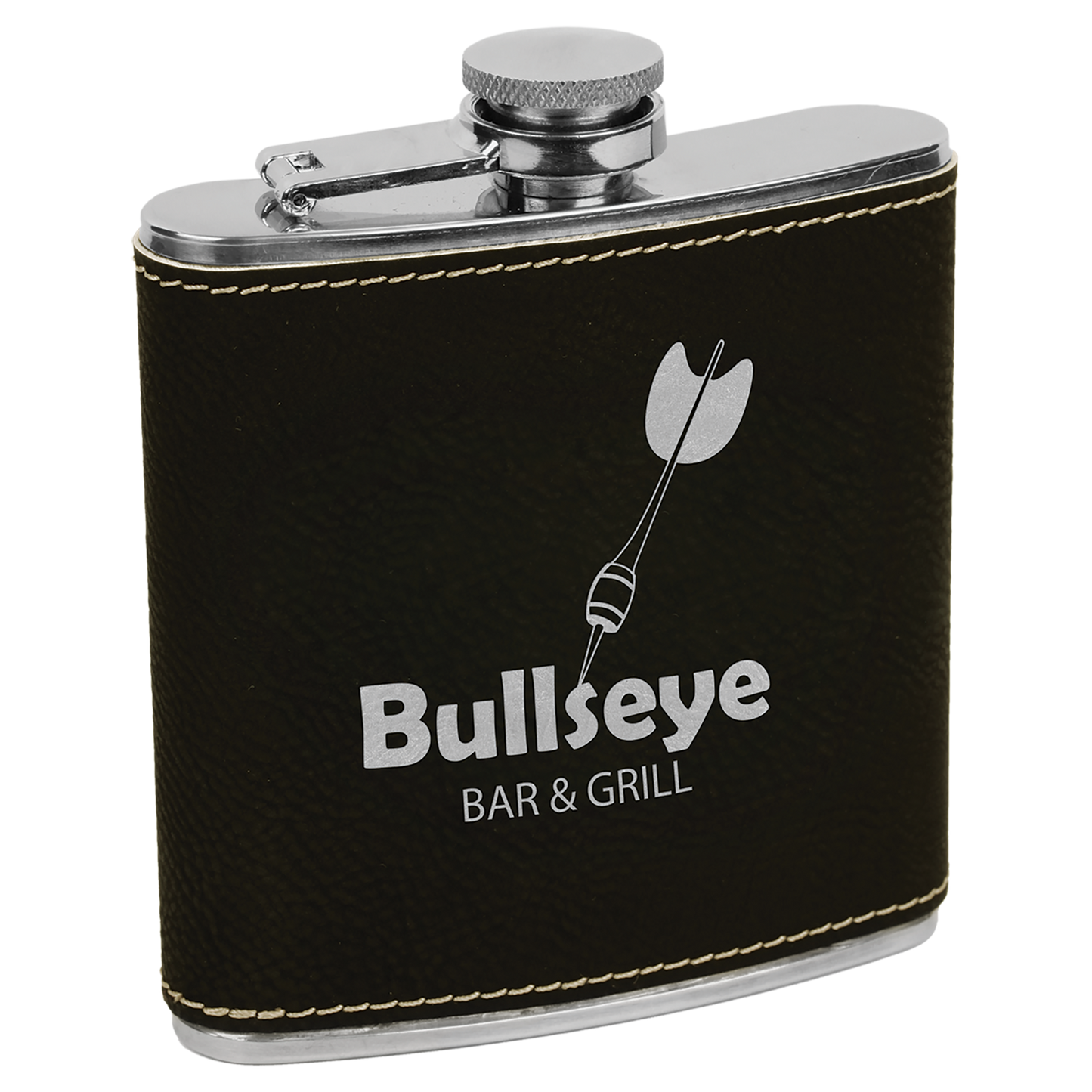 6oz Leatherette Flasks