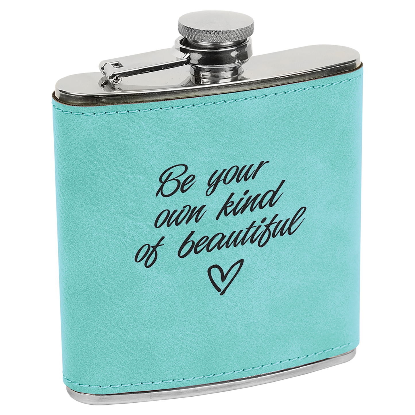 6oz Leatherette Flasks