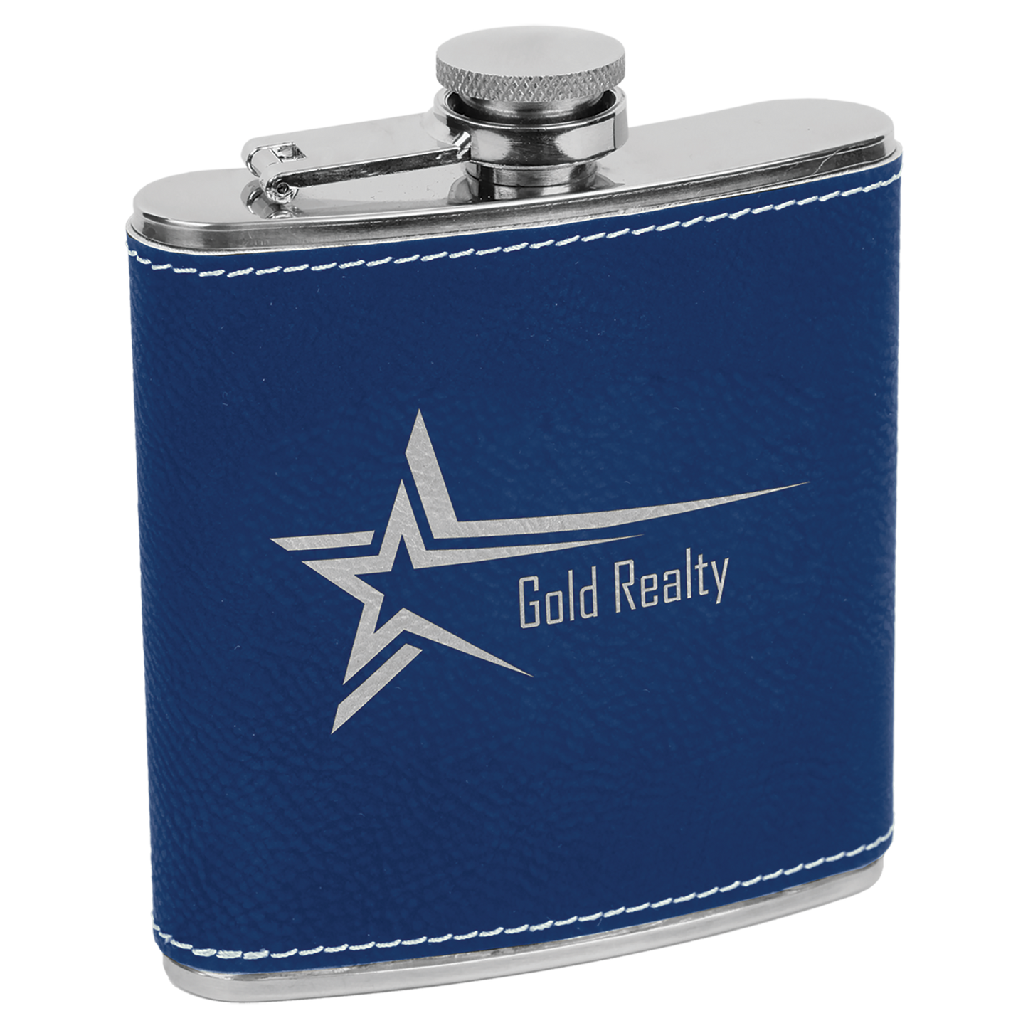 6oz Leatherette Flasks