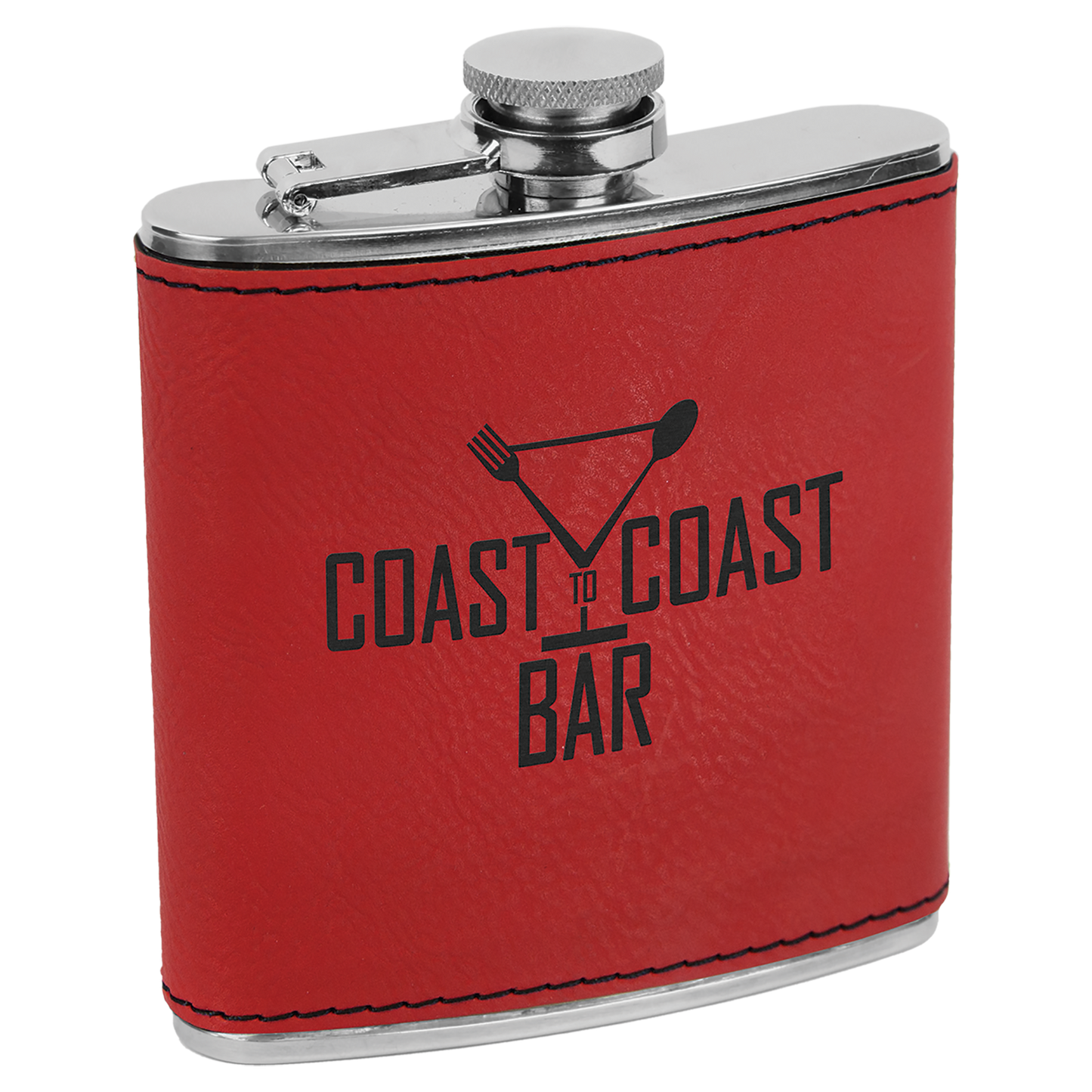 6oz Leatherette Flasks