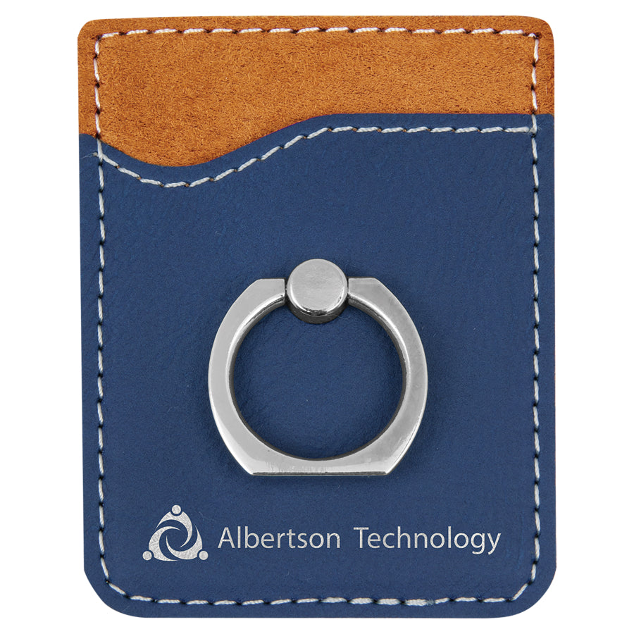 Leatherette Phone Wallet w/ Ring