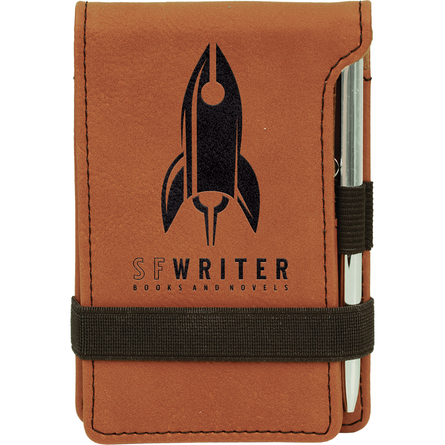 Small Leatherette Notepad w/ Pen