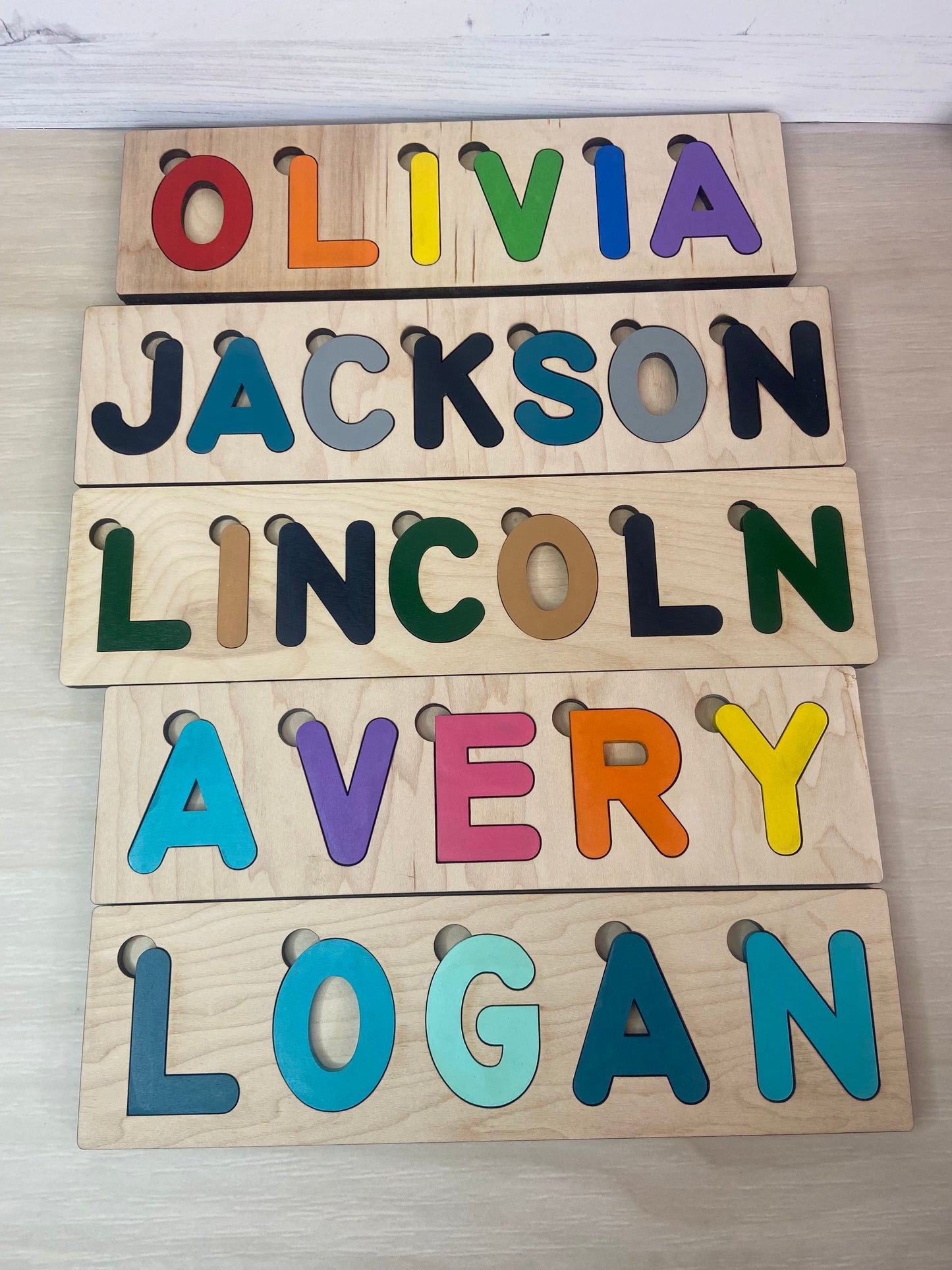 Custom Wooden Name Puzzle