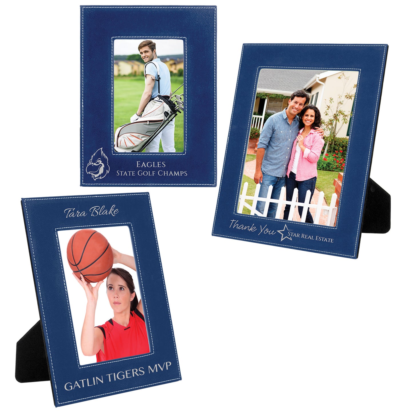 Custom Leatherette Picture Frames