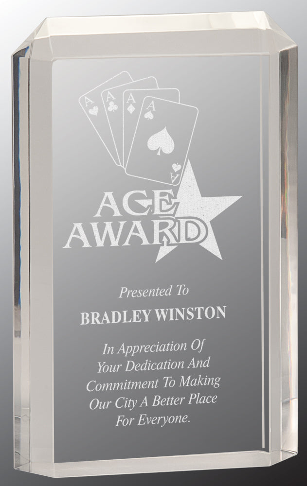 Beveled Self Standing Acrylic Awards