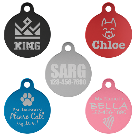 Circle Pet Tags