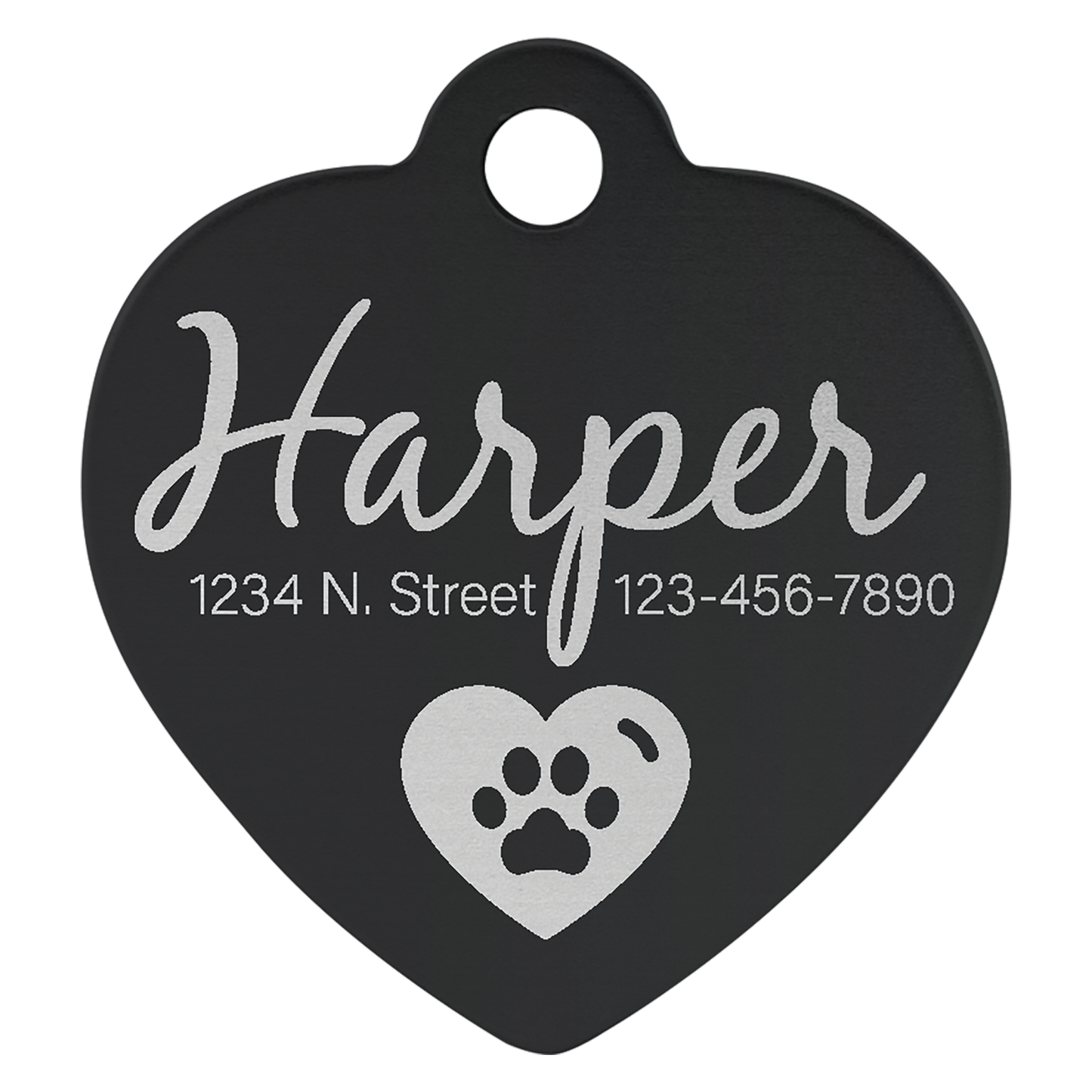 Heart Shape Pet Tags