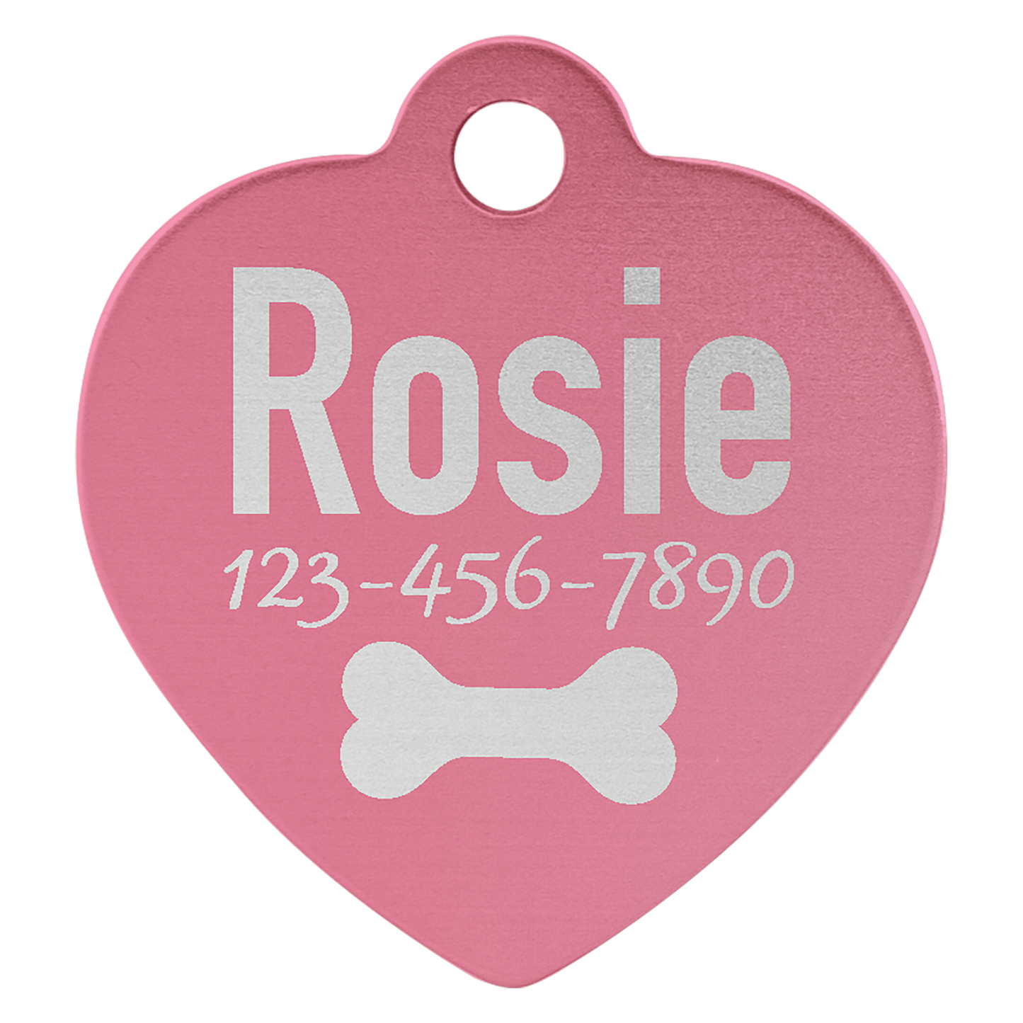 Heart Shape Pet Tags