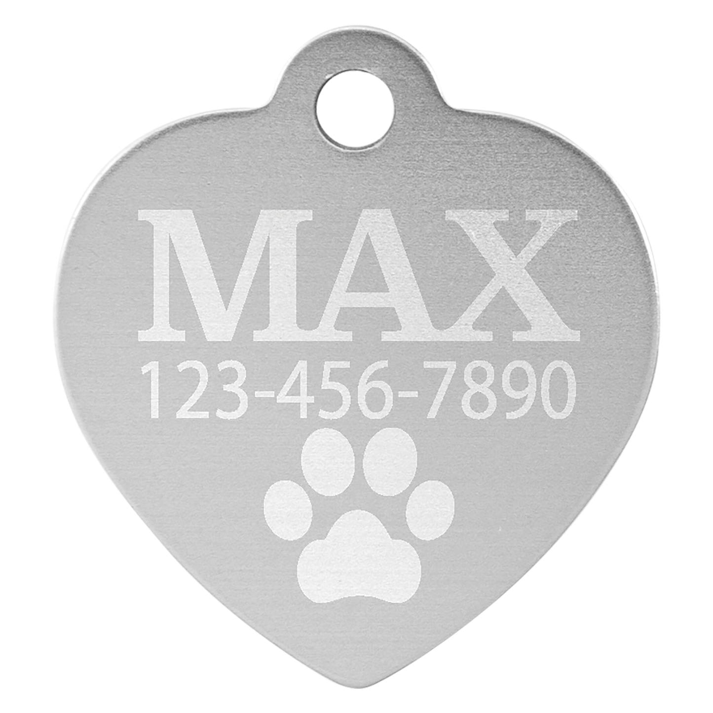 Heart Shape Pet Tags