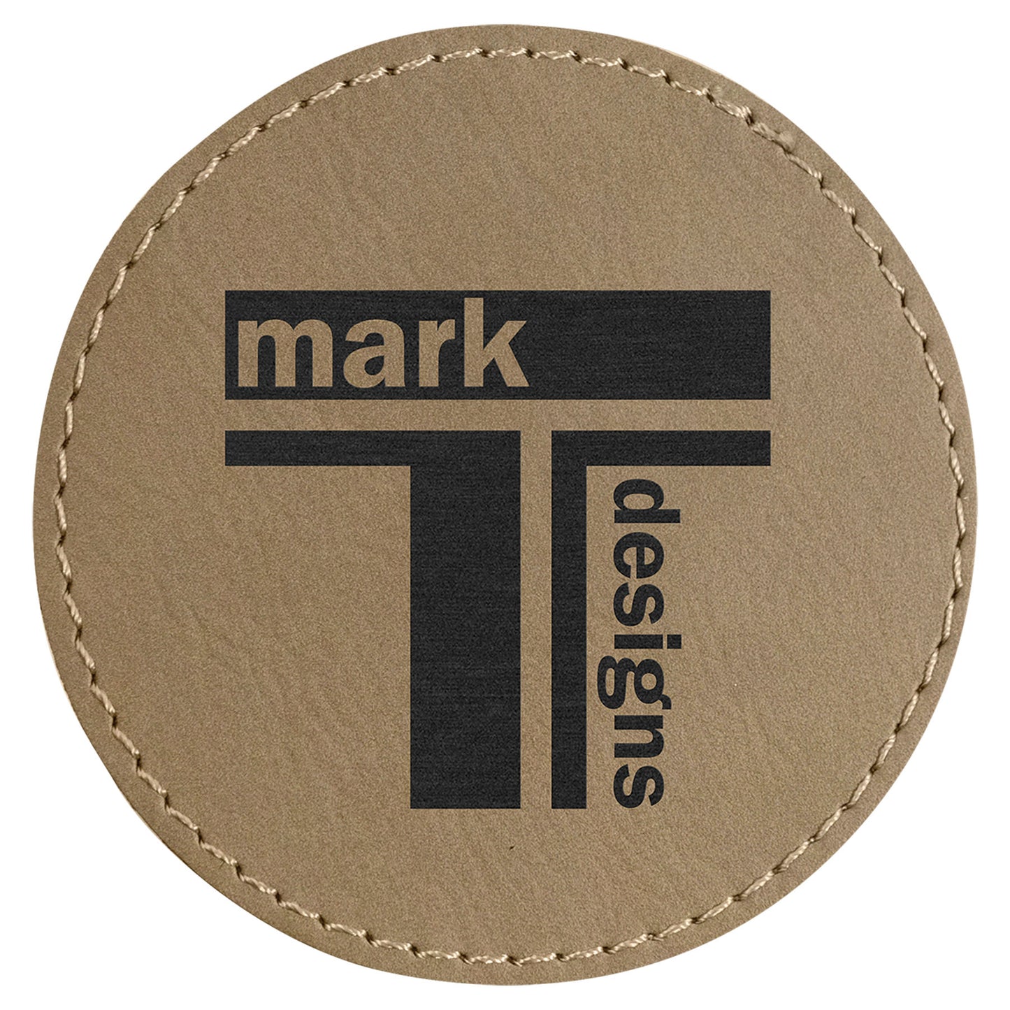 Custom Round Leatherette Patches